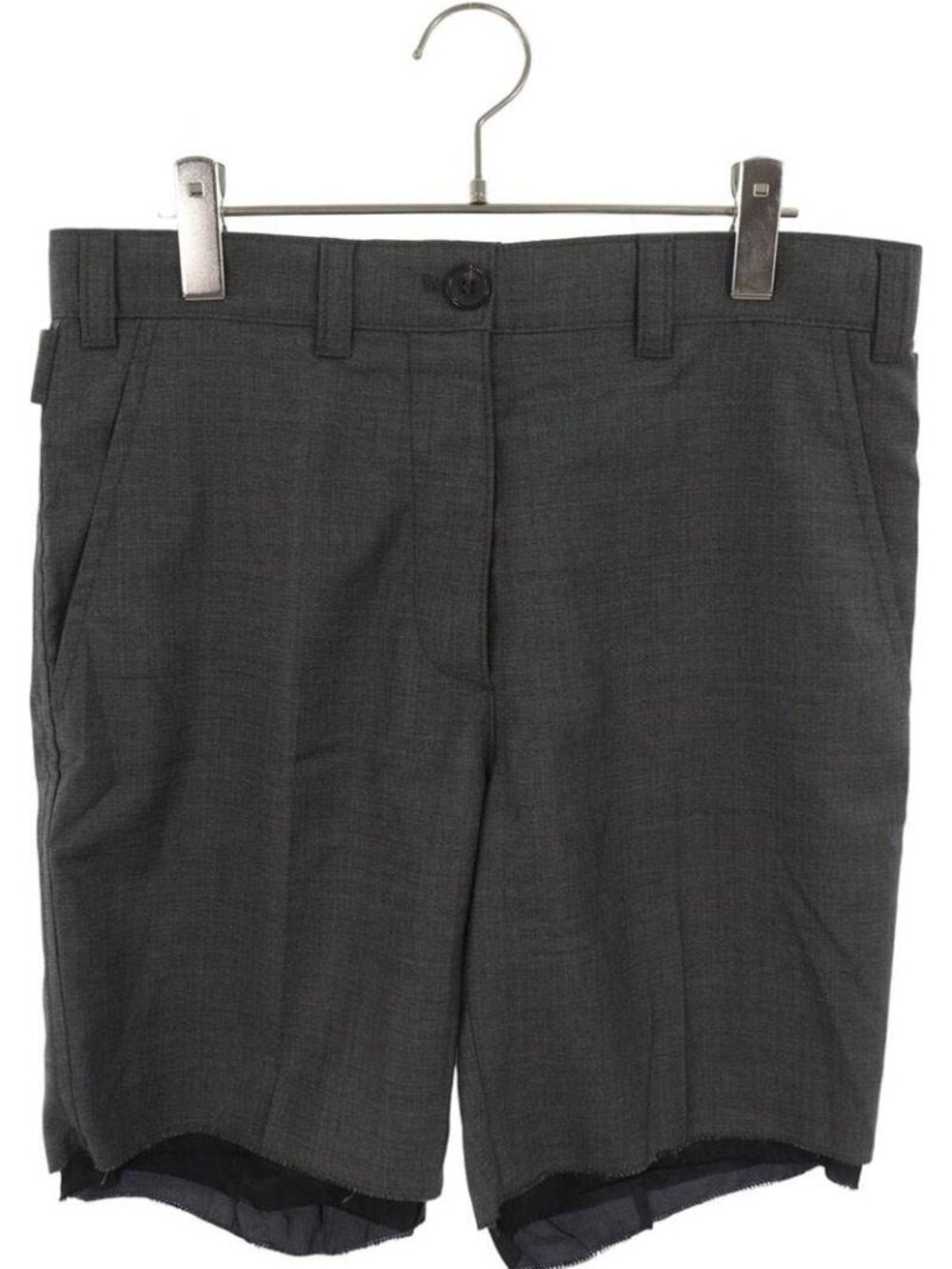 Miu Miu MP Back Logo Patch Bermuda Shorts 40